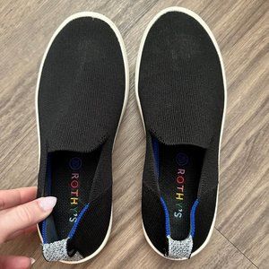 Rothy's The Kids Sneaker Black Slip On Sneakers Youth Girls 3